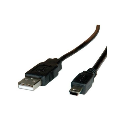 ROLINE Kábel USB 2.0 A - Mini B USB (5pin),   3m , fekete
