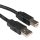 ROLINE Kábel USB 2.0 A - B, 0,8m, fekete