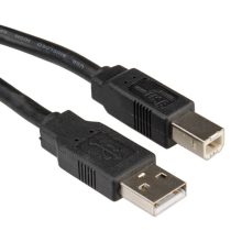 ROLINE Kábel USB 2.0 A - B, 1,8m, fekete