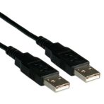 ROLINE Kábel USB 2.0 A - A, 0,8m, fekete