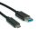 ROLINE Kábel USB 3.2 Gen 2 A - C, M/M, 0,5m, fekete
