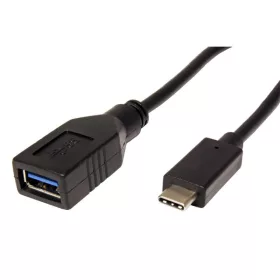   ROLINE Adapter USB 3.2 Gen 1 USB-C - USB-A, OTG, M/F, 0,15m, fekete