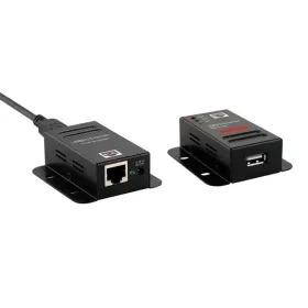   ROLINE Extender USB 2.0 - RJ45 CAT5e/CAT6, PoC, 1 port  50m-ig, fekete