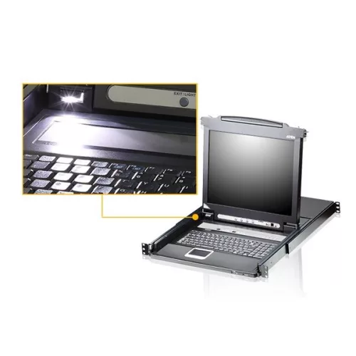 ATEN KVM Konzol LCD 19" + Switch, 16 port - CL5716N