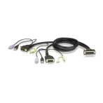   ATEN Kábel Single-Link DVI KVM audióval, 1,2m - LIN7-32W3-G11G