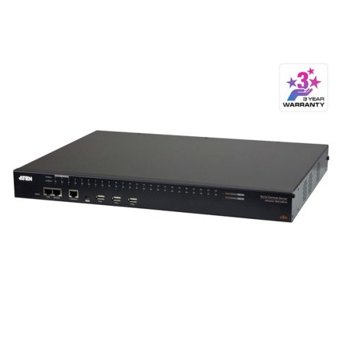 ATEN Serial Konzol Szerver dual-power, 48 port (Cisco pin-outs és auto-sensing DTE/DCE funkció)