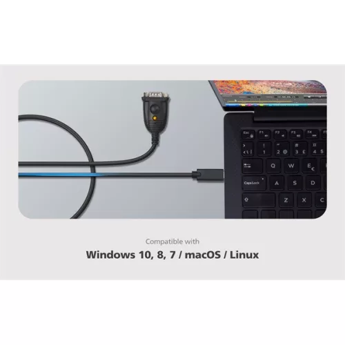 ATEN Adapter USB-C - RS232,   0,45m