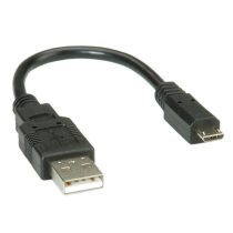 ROLINE Kábel USB 2.0 A - Micro USB B,   0,15m