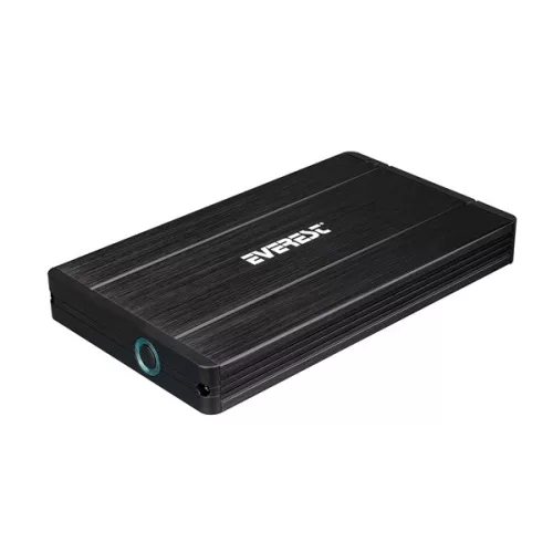 Everest Külső HDD Ház 2.5" - HDC-270 (USB-A 2.0, Max.: 1TB, ezüst)