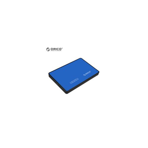 Orico Külső HDD/SSD Ház 2.5" - 2588US3-V1-BL/7/ (USB-A, Max.: 9,5 mm Max.: 4TB, kék)