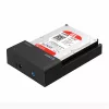 Orico HDD/SSD Dokkoló - ORICO-6518US3-V2-EU-BK-BP (1x 2,5"/3,5" HDD/SSD -> USB-A, Max.: 16TB, fekete)