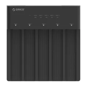   Orico HDD/SSD Dokkoló - 6558US3-C-EU /125/ (5x 2,5"/3,5" HDD/SSD -> USB-A, Max.: 16TB, fekete)