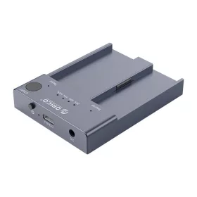   Orico M.2 SSD Dokkoló - M2P2-C3-C-EU (2xM.2 NVMe -> USB-A/C, Max.: 2TB, Offline Klón funkció, Max.: 10Gbps, szürke)