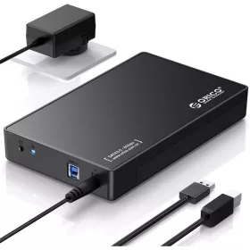  Orico Külső HDD/SSD Ház 3,5" - DDL35-U3 (USB-B to USB-A 3.2, Max.: 20TB, fekete)