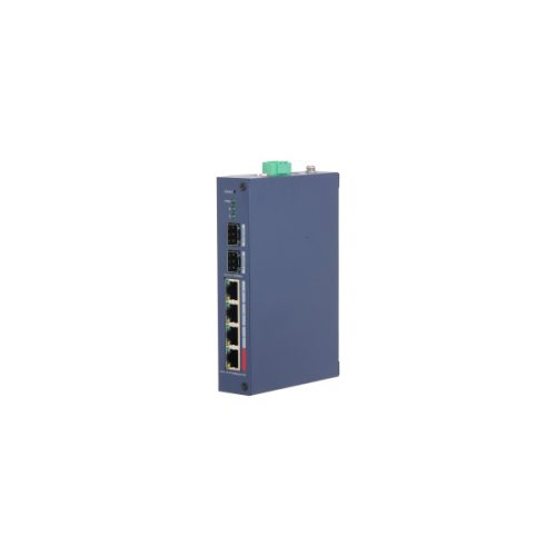 Dahua switch PoE mendzselhető - CHS4206-4ET-90 (Cloud menedzsment; 4x 100Mbps at/af PoE + 2x 1Gbps SFP; 90W; 48–57 VDC)