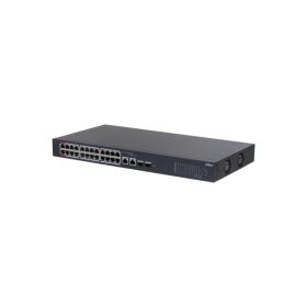   Dahua switch PoE mendzselhető - CS4226-24ET-375 (Cloud menedzsment; 24x 100Mbps at/af PoE; 2x 1Gbps; 2x 1Gbps SFP; 375W)