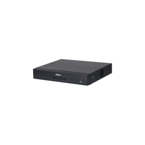 Dahua NVR Rögzítő - NVR4108HS-EI (8 csatorna, 16MP, H265+, 80Mbps rögzítési sávszélesség, HDMI+VGA, 2xUSB, 1xSata, AI)