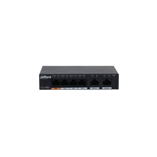 Dahua switch PoE - PFS3006-4GT-60 (4x 1Gbps PoE + 2x 1Gbps uplink, 60W)