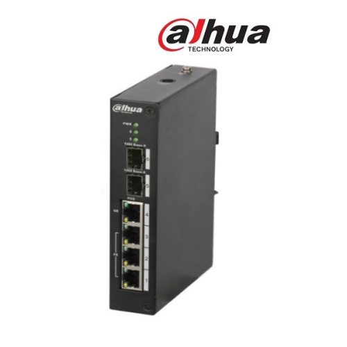 Dahua PoE switch - PFS3206-4P-96 (3x 10/100(PoE+/PoE) + 1x gigabit(HighPoE/PoE+/PoE) + 2x SFP uplink, 96W, 53VDC)