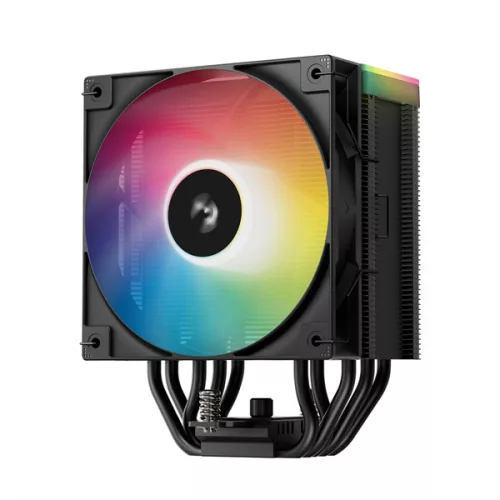 DeepCool CPU Cooler - AG500 BK ARGB V2 (29,4 dB; max, 115,32 m3/h; 4pin csatlakozó, 5 db heatpipe, 12cm, PWM, LED)
