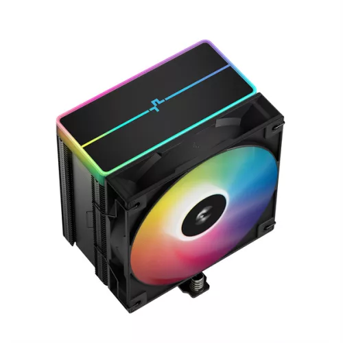 DeepCool CPU Cooler - AG500 BK ARGB V2 (29,4 dB; max, 115,32 m3/h; 4pin csatlakozó, 5 db heatpipe, 12cm, PWM, LED)