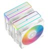 DeepCool CPU Cooler - AG620 WH ARGB V2 (29,4 dB; max, 115,32 m3/h; 4pin csatlakozó, 6 db heatpipe, 12cm, PWM, fehér)