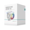 DeepCool CPU Cooler - AG620 WH ARGB V2 (29,4 dB; max, 115,32 m3/h; 4pin csatlakozó, 6 db heatpipe, 12cm, PWM, fehér)