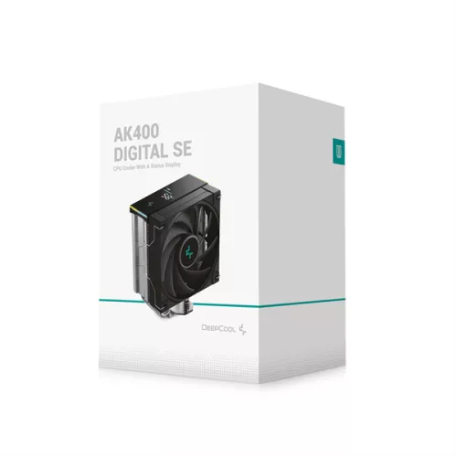 DeepCool CPU Cooler - AK400 DIGITAL SE (28 dB; max, 117,21 m3/h; 4pin csatlakozó, 4 db heatpipe, 12cm, PWM)