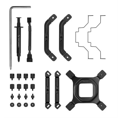 DeepCool CPU Cooler - AK500 DIGITAL PRO (28dB; max, 103,45 m3/h; 4pin csatlakozó, 5 db heatpipe, 12cm, PWM, fekete, RGB)