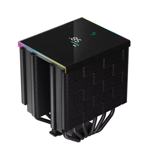 DeepCool CPU Cooler - AK620 Digital (28 dB; max, 117,21 m3/h; 4pin csatlakozó, 6 db heatpipe, 2x12cm, PWM)
