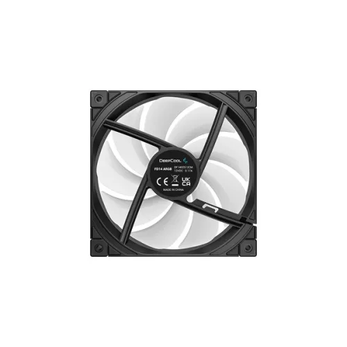 DeepCool Cooler 14cm - FD14 ARGB (25,6dB; max. 144,09 m3/h; 3pin csatlakozó; hydro bearing, ház hűtésre, PWM)