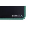 DeepCool Egérpad - GM810 (szövet, csúszásmentes, vízálló, 450x400x3mm, fekete, zöld szegés)