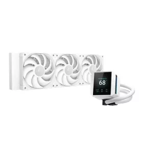   DeepCool CPU Water Cooler - MYSTIQUE 360 WH (max 21dB; max. 123,09 m3/h; 3x12cm, LED kijelző, fehér)