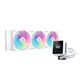   DeepCool CPU Water Cooler - MYSTIQUE 360 WH ARGB (max 21dB; max. 123,09 m3/h; 3x12cm, LED kijelző, fehér)