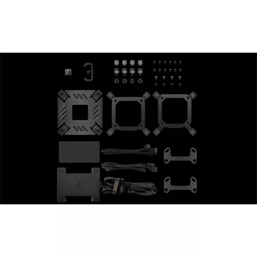 DeepCool CPU Water Cooler - SPARTACUS 360 (32,23dBmax;. 135,73 m3/h; 3x12cm, LED kijelző, fekete)