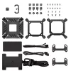 DeepCool CPU Water Cooler - SPARTACUS 420 (32,69dB max;. 191,13 m3/h; 3x14cm, LED kijelző, fekete)