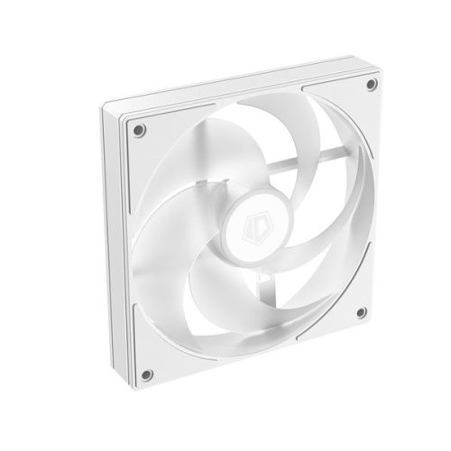 ID-Cooling Cooler 12cm - AS-120-ARGB-W (27,2dB, max. 98,54 m3/h, 4pin, PWM, 12cm, ARGB, fehér)