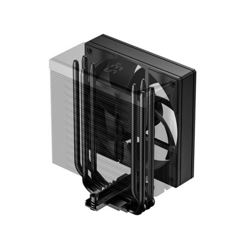 ID-Cooling CPU Cooler - FROZN A410 TD (29.85dB; max. 132,94 m3/h; 4pin csatlakozó, 4 db heatpipe, LED kijelző,12cm, PWM)