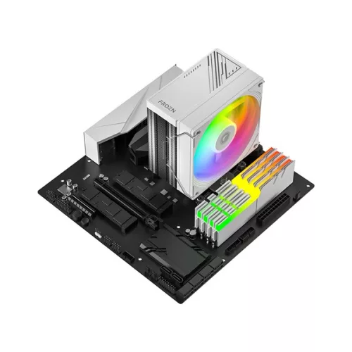 ID-Cooling CPU Cooler - FROZN A410 SE ARGB WHITE (27,2dB; max. 98,54 m3/h; 4pin csatlakozó, 4 db heatpipe, 12cm, PWM,)
