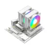 ID-Cooling CPU Cooler - FROZN A620 PRO XE ARGB SNOW (27,2dB; max 98,54 m3/h; 4Pin csatlakozó, 6 db heatpipe, 2x12cm)