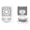 ID-Cooling CPU Cooler - IS-40X V3 (Low profile, 35.2dB; max. 78,15 m3/h; 4pin csatlakozó, 4 db heatpipe, 9cm, PWM)