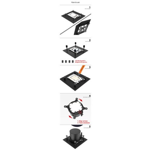 ID-Cooling Cooler Rögzítőkészlet - Léghűtéshez KIT-XT-LGA1217 (Intel LGA1700/1200 kompatibilis)