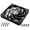 ID-Cooling Cooler 12cm - NO-12015-XT BLACK (13.8-31.2dB; max. 92.76 m3/h, 4pin csatlakozó, PWM)