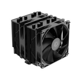   ID-Cooling CPU Cooler - SE-206-XT BLACK (15.2-35.2 dB; max 129,39 m3/h; 4Pin csatlakozó, 6 db heatpipe, 2x12cm, PWM)