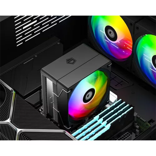 ID-Cooling CPU Cooler - SE-903-XT V2 ARGB (29,1dB; max. 80,02 m3/h, 4pin csatlakozó, 3 db heatpipe, 9cm, PWM)
