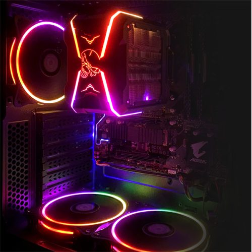 Spirit of Gamer CPU Cooler - CPU AIRCOOLER PRO ARGB (27dB; 1600 RPM; 1x12cm; aluminium/réz)