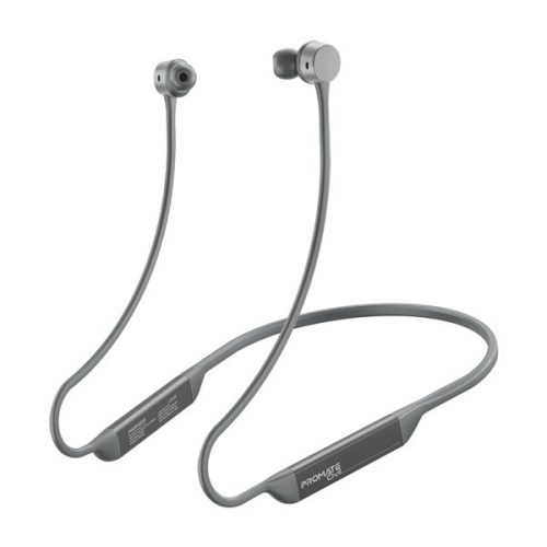 Promate Fülhallgató - CIVIL (In-Ear, BTv5.2, szilikon, nyakba akasztós, 230mAh, ezüst)