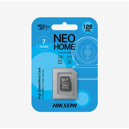 Hikvision HIKSEMI MicroSD kártya - NEO HOME 256GB microSDXC™, Class 10 and UHS-I, 3D NAND (adapter nélkül)