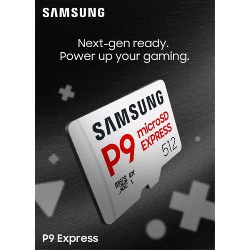 Samsung MicroSD kártya - 512GB MB-MK512T/WW (P9, Class10, PCIe Gen3.0x1, NVMe 1.3, SD 7.1, UHS-I)