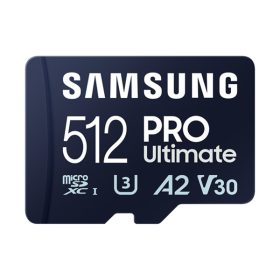   Samsung MicroSD kártya - 512GB MB-MY512SB/WW (PRO Ultimate kártyaolvasóval, Class10, R200/W130, 512GB)